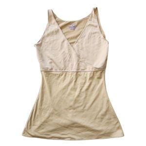SPANX | Simplicity Wrap Compression Tank Top V Neck Shapewear Nude Size M